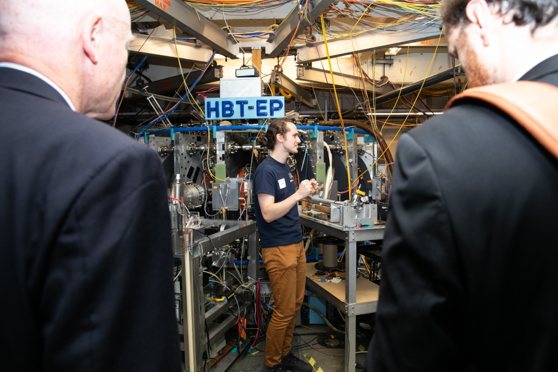 The Columbia Fusion Research Center hosted tours of its Morningside Heights research facility as part of the event.